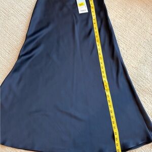 Antonio Melani Navy satin Skirt NWT